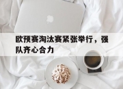 开云体育下载-欧预赛淘汰赛紧张举行，强队齐心合力的简单介绍