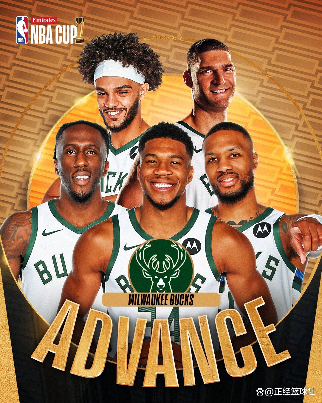 雄鹿击败篮网，字母哥飞驰赴约荣光护卫的简单介绍