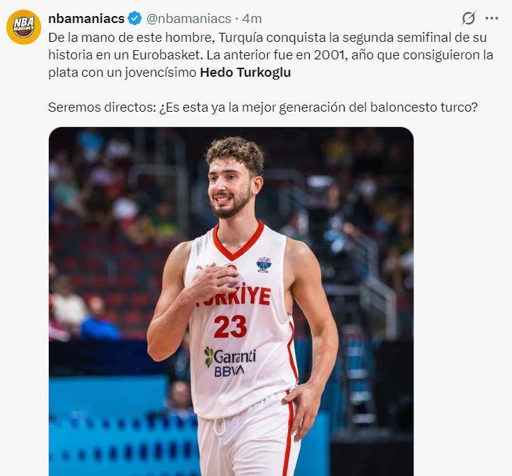 土耳其击败克罗地亚,晋级男子篮球四强 土耳其击败克罗地亚,晋级男子篮球四强